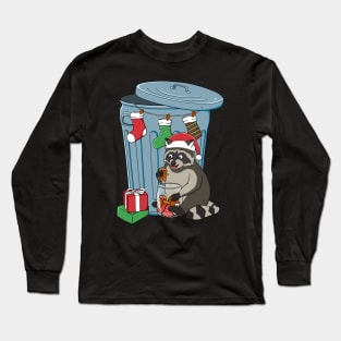 Raccoon Holiday Long Sleeve T-Shirt